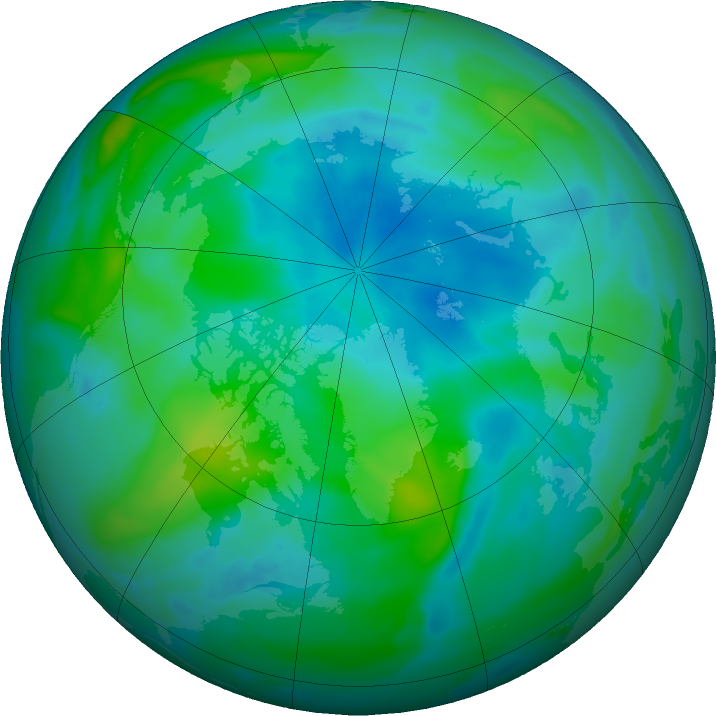 Arctic ozone map for 21 September 2021